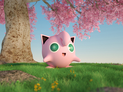 Daily Render: Jiggly 3d cinema 4d daily daily renders everyday art everydays motion motion design octane pokeball pokemon pokemon go
