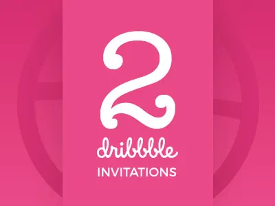 Two Dribbble Invites dribbble invitation invite
