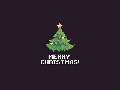 Сhristmas Tree 8 bit christmas pixel pixelart xmas