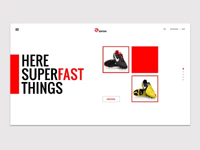 Reekters Concept ecommerce shoes shop shopify web design website website design