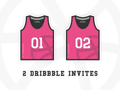 Dribbble Invites basketball debut draft icon illustration invitation invite jersey player