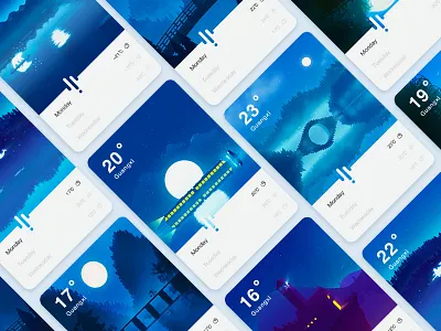 Bridge collection color illustration ui