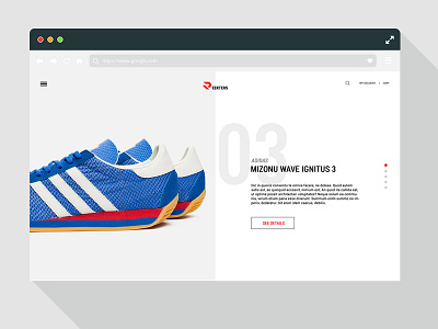 Reekters Concept ecommerce shoes shop shopify web design website website design