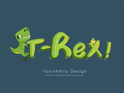 The name for T－Rex，by iPad Pro font