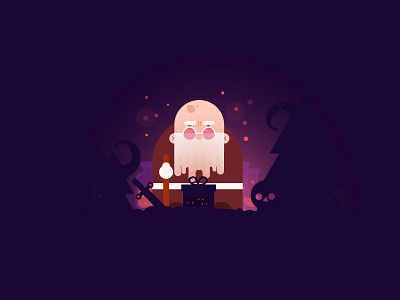 Bad Santa character christmas flat illustration magic monster santa vector