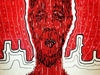 Unknown illustration ink painting watercolor