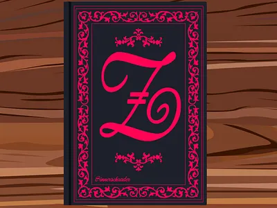 @_vent 26 - Z book cover illustrator old retro serif type typo vector