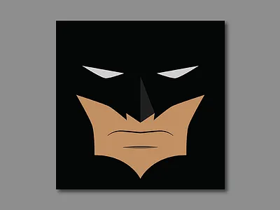 The Simple Bat bat batman comic flat minimal poster