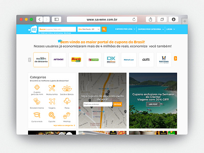 Site SaveMe design de interface ui