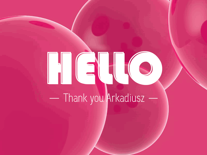 Hello Dribbble first shot hello