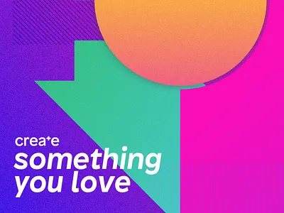 Create new branding branding create design fantasy gradient pattern shapes space texture typo