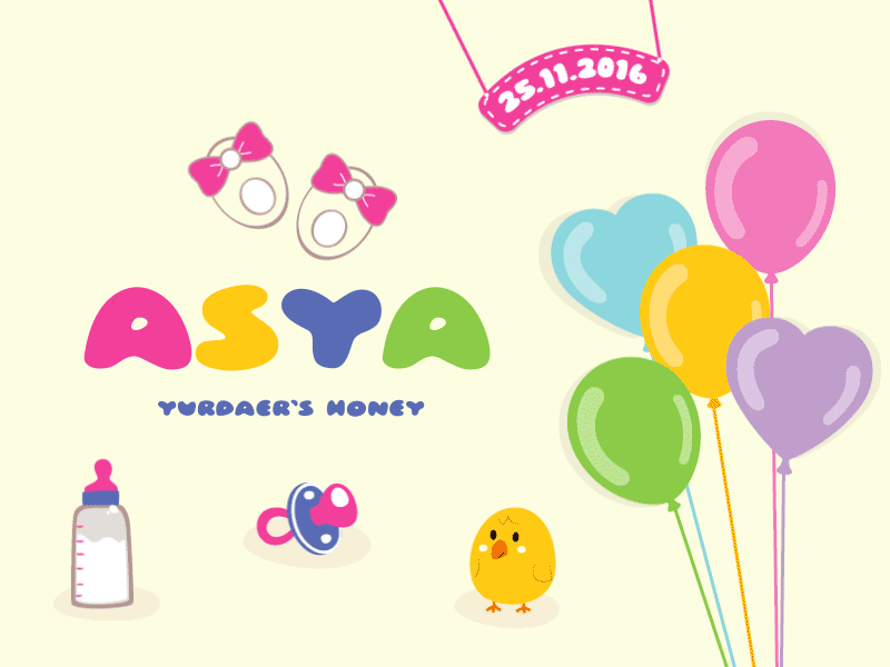 Asya Yurdaer Logo Animation aftereffect asyayurdaer baby beijing china creative logo onemonth shanghai turkey