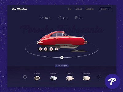 7 Apps for Santa - #5 PIMP MY SLEIGH app car constructor design icons newyear retouch ui ux web