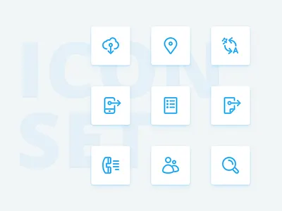 Icons design icon icons minimal pack set