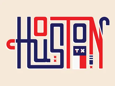 Houston Type america americana city design flag houston houston texas htx lettering texas type typography