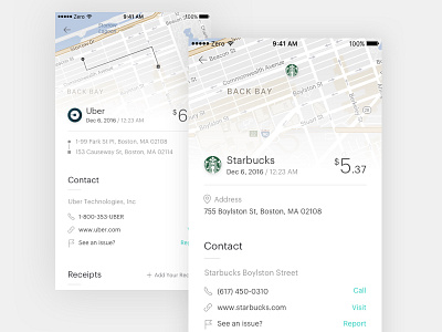 Transaction Details Concept bank banking details finance fintech ios map mobile simple transaction ui ux