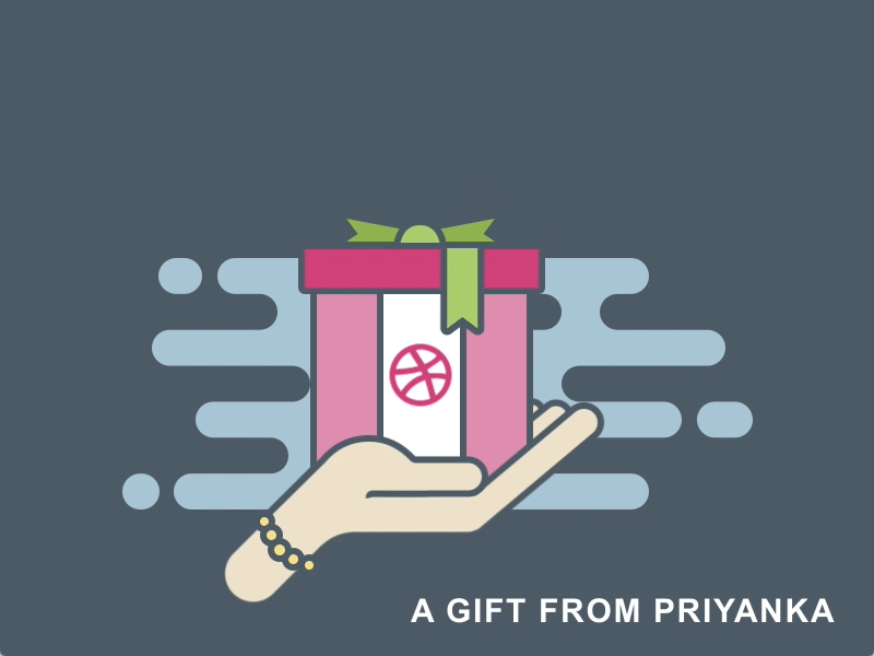 A gift from Priyanka gift invite ui