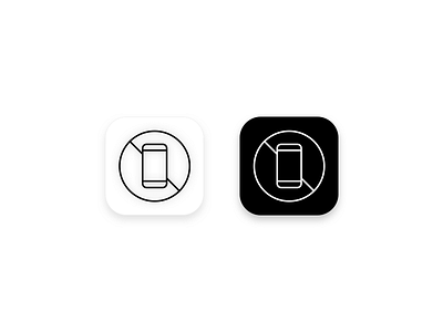 App icon app black design icon ios line lineicon nopho phone white