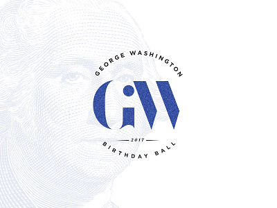 GW Birthday Ball 2017 branding creative direction event logo marketing print typography