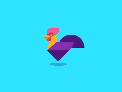Roooster 2.0 bird illustration mark new year rooster xmas