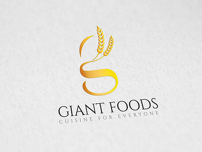 2nd Option for GIANT FOODS bakery logo branding concept food food logo g logo logo logo design wheat