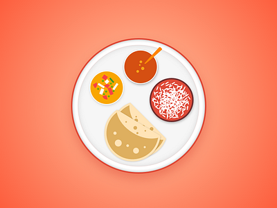 Tiffinity Thali Icon food icon indian logo sketch thali tiffin tiffinity vector