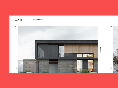 Saym Architecture animation architecture landing ui web website