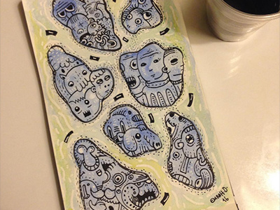 No: illustration ink painting