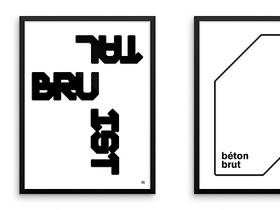 Brutalist posters architecture brutalist framed posters print type type design typography