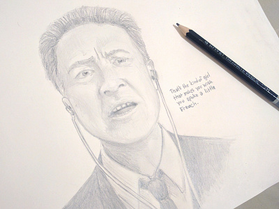 Gordon Cole drawing gordon cole pencil sketch sketchbook twin peaks