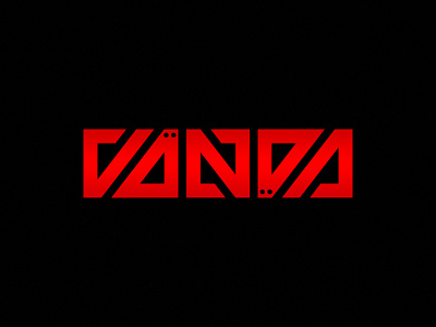 Ambigram Logo - Vända Playing Cards ambigram cards games logo playing cards red type typography vanda