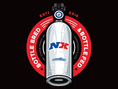 Bottle Bred and Bottle Fed brand branding design graphic illustration logo streetrace vector vectorart