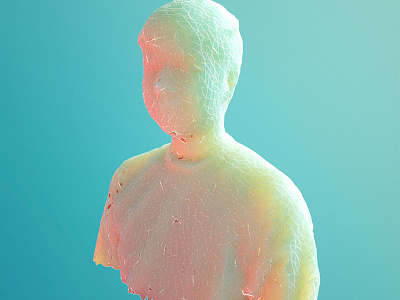 Daily Render: 3D Scan Selfie 3d 3dscan abstract cinema 4d daily daily renders everyday art everydays motion motion design octane photogrammetry