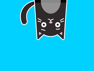 Gato Nicolás characters design dribbble flat illustration invites items minimal motion stroke wip