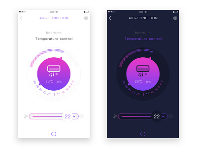 Air conditioning ui，app