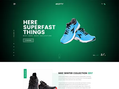 Ecommerce Banner Concept For Hefty Multipurpose WordPress Themes banner creative ecommerce header hero area icon slider ui ux web template wordpress