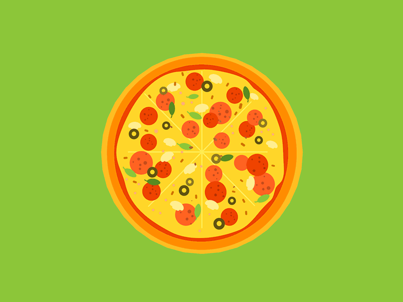 Circle Food animated gif burger donut gif loop oreo pizza