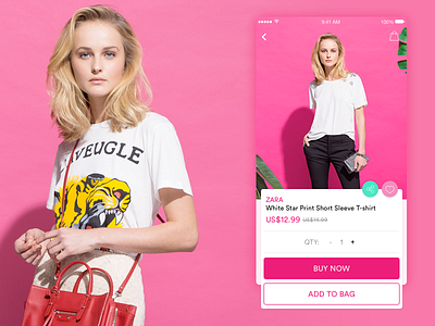 Shopping (Ecommerce) App app color ecommerce fashion ios iphone app mobile shop pink sketch ui user interface ux