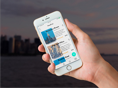 Hotel recommendation IOS App concept hotel ios app iphone recommendation travel ui design ux design