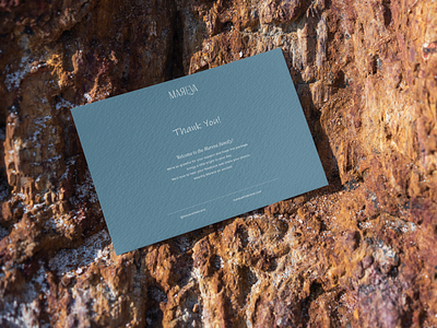 Thank you card design - SWIMWEAR BRAND branding branding design design digitalmarketing graphic design label design logo