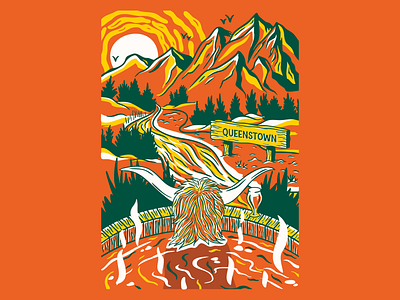 Queenstown Edition Design Competition beer beer poster brand idendity branding design design competition dribbble graphic design illustration illustration design illustrator logo logo design mountains nature poster poster design queenstown showusyourtype vector