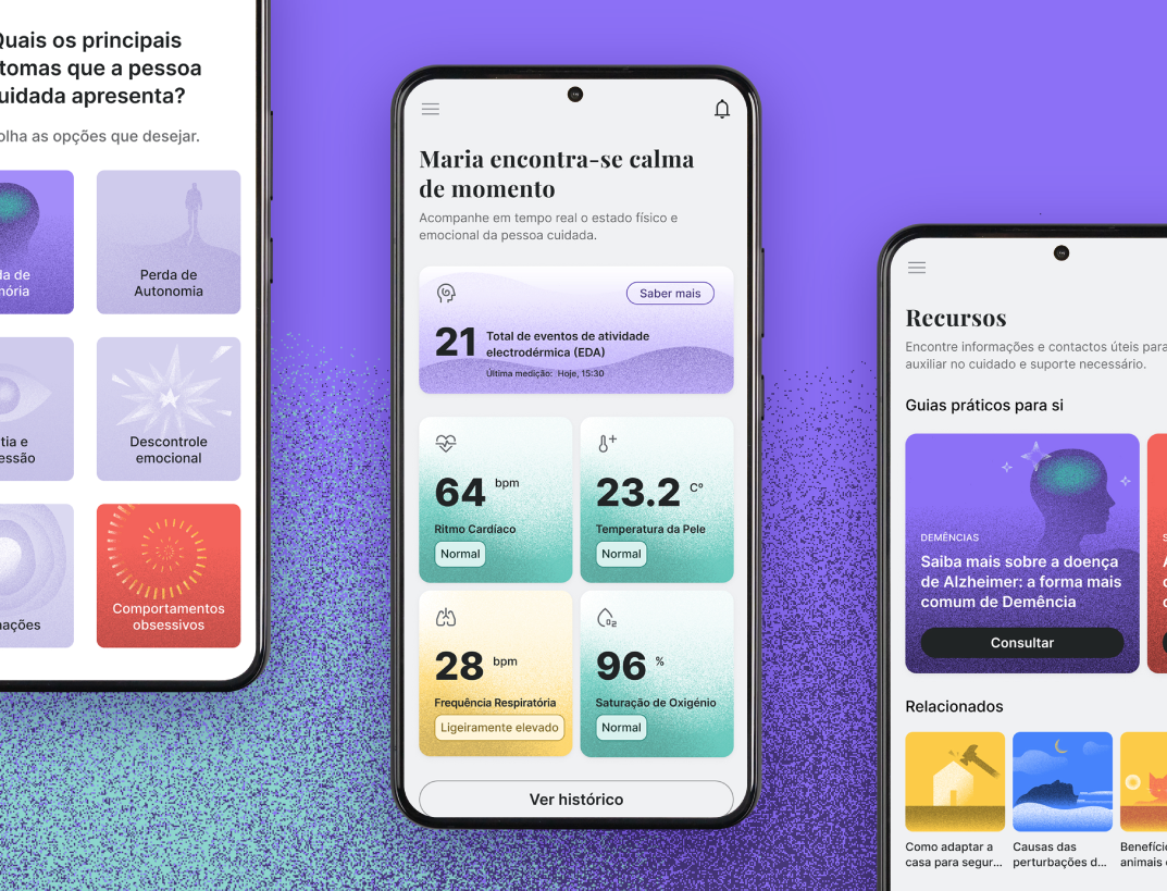 Ami – Empowering Informal Caregivers Through Emotional Design app branding caregiversupport dementia design digitalhealth emotionaldesign illustration ui ux