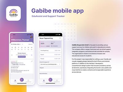 EduAssist and Support Tracker calendar education first screen mobile