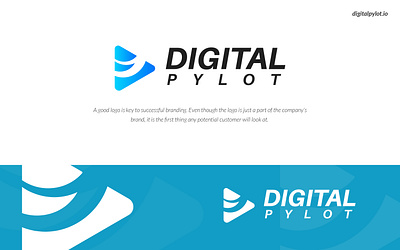 Conceptual Logo Design for "Digital Pylot" 3d adobe animation branding design designer digital digital agency logo digital logo graphic design illustrator logo logo concept logo design logo designs logo mockup logo template logoconcept motion graphics ui