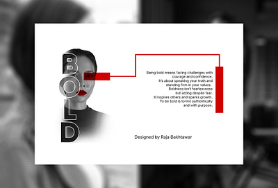 Be Bold. branding design graphic design model social media design