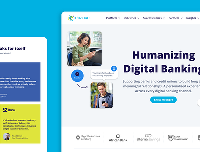 ebankIT – Humanizing Digital Banking digitalbanking graphicdesign ui ux webdesign