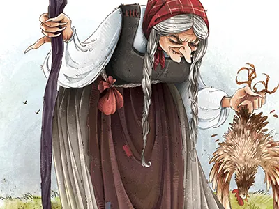 Old Witch book character design drawing illustration photoshop witch