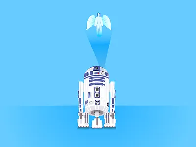 Carrie Fisher Tribute angel carrie fisher r2d2 star wars