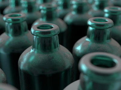 Bottles & Dust bottles cinema4d cycles4d render