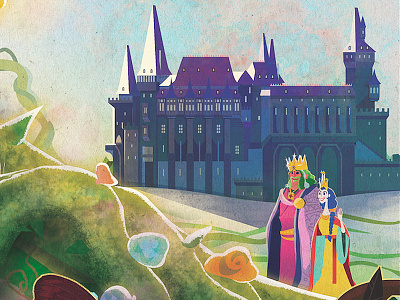 King and Queen background castle childrens book fairytale fantasy king kingdom queen